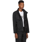 John Elliott Black High Shrunk Nylon Parachute Jacket