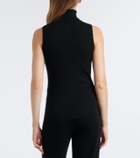 Jardin des Orangers Ribbed-knit virgin wool turtleneck top