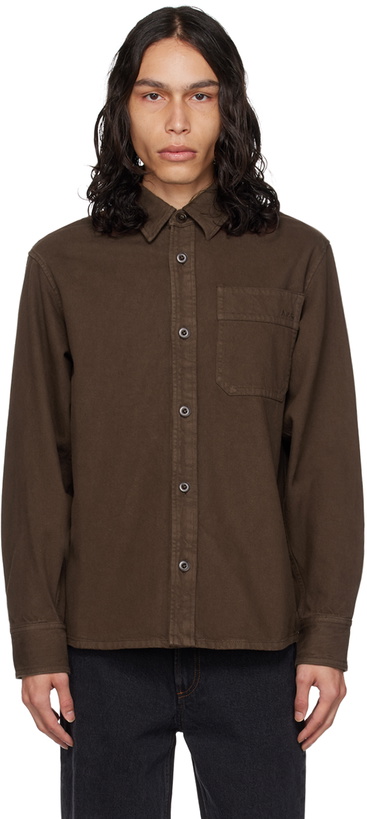 Photo: A.P.C. Brown Basile Shirt