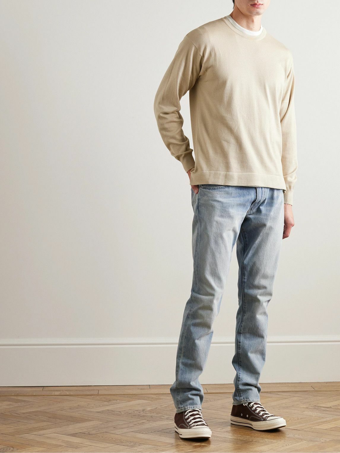 John Smedley - Tate Sea Island Cotton Sweater - Neutrals