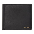 Paul Smith Black Mini Stripe Print Wallet