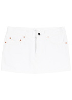 Wardrobe.nyc Denim Mini Skirt White