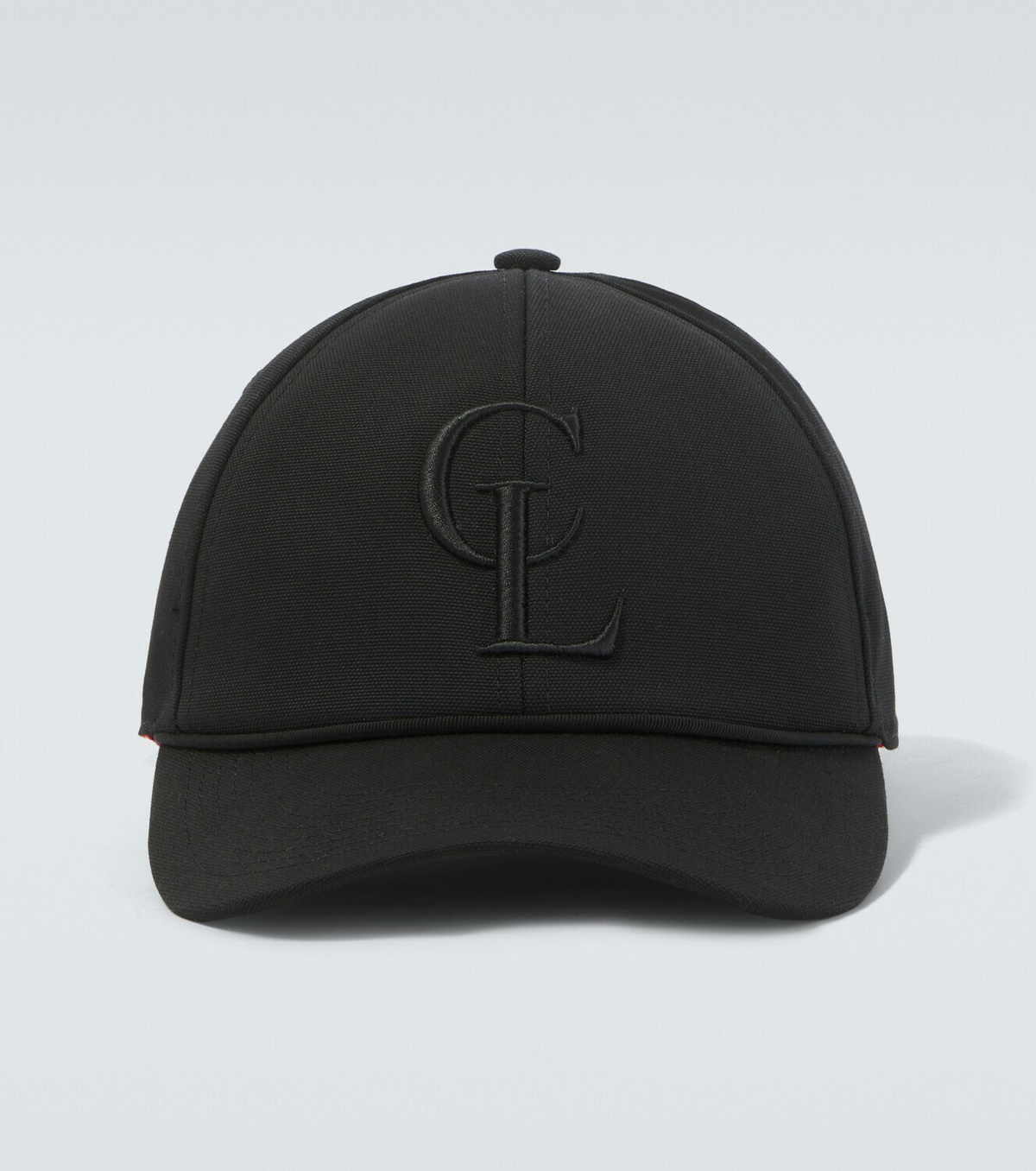 Christian Louboutin Logo cotton canvas baseball cap