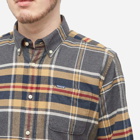 Barbour Men's Ronan Tailored Check Shirt in Grey Marl