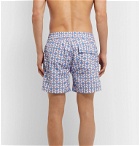 Pink House Mustique - Printed Mid-Length Printed Swim Shorts - Blue