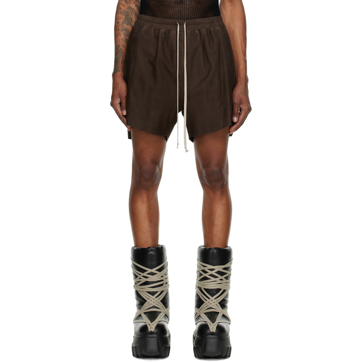 Rick Owens Grey Karloff Boxer Shorts Rick Owens