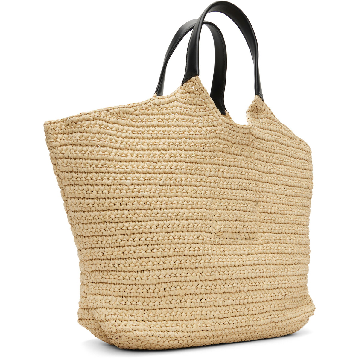 BALMAIN Beige 'BALMAIN' Crochet Tote