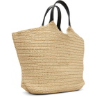 BALMAIN Beige 'BALMAIN' Crochet Tote