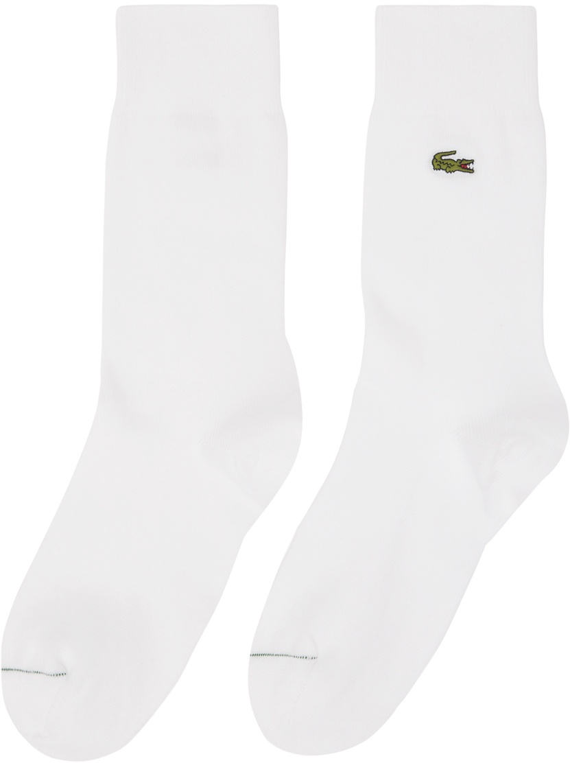 Lacoste Three-Pack White High-Cut Socks Lacoste