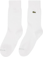 Lacoste Three-Pack White High-Cut Socks