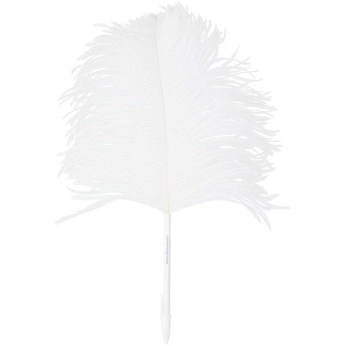 Photo: Maison Margiela White Line 13 Ostrich Feather Pen