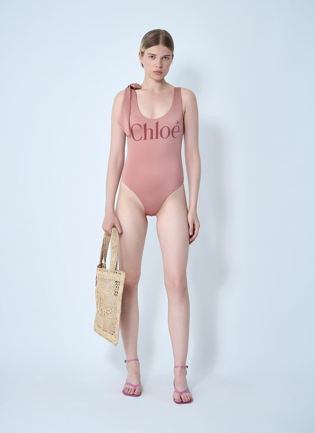 Chloé Logo Motif Swimsuit