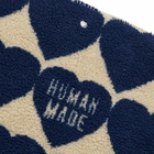 Human Made Men's Heart Fleece Blanket in Blue 