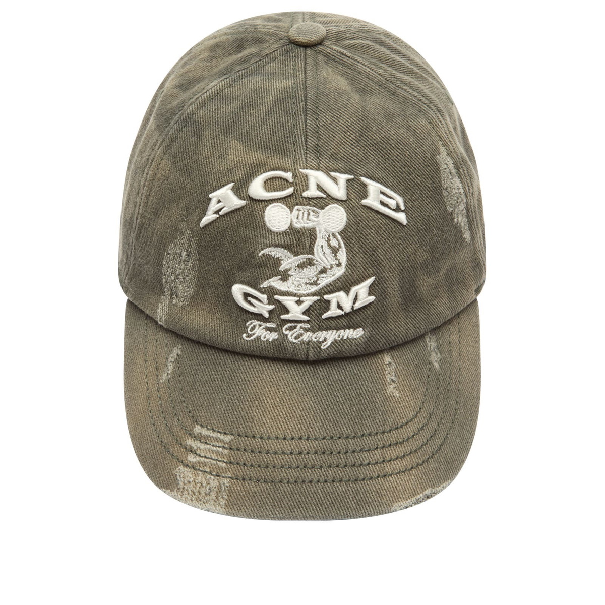 Acne Studios Men's Cuddy Pink Gym Cap in Asphalt Grey Acne Studios