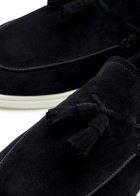 Boss Sienne Suede Loafers Navy