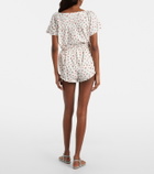 Posse Delia printed cotton shorts
