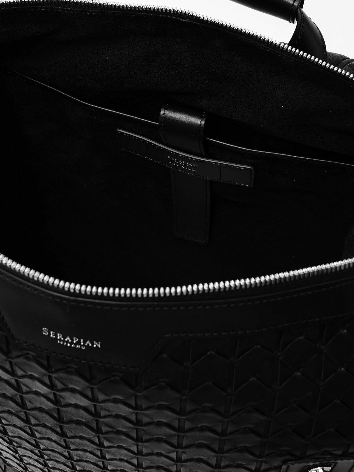 Serapian - Mosaico Textured-Leather Backpack