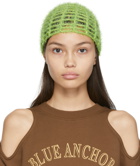 Kijun Green Crochet Beanie