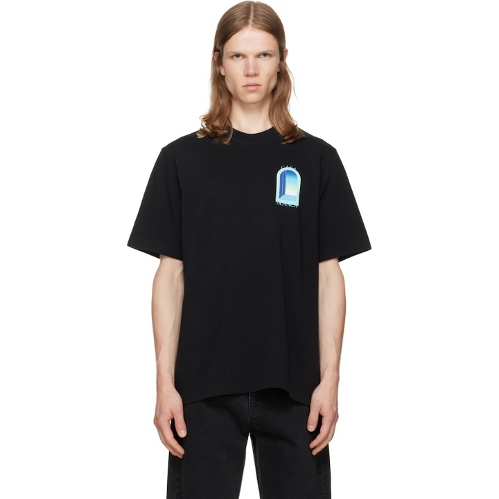 Photo: Casablanca Black 'L'Arche' Short Sleeve T‑shirt