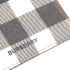 Burberry Men's Kier Giant Check Card Holder in Dark Birch Brown