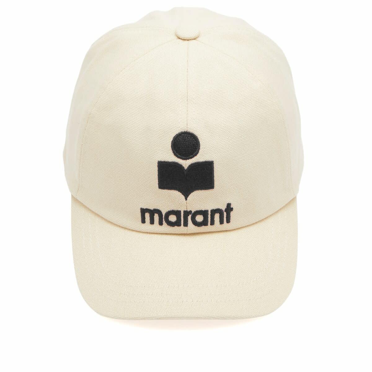 Isabel Marant Men's Tyron Logo Cap in Ecru/Black