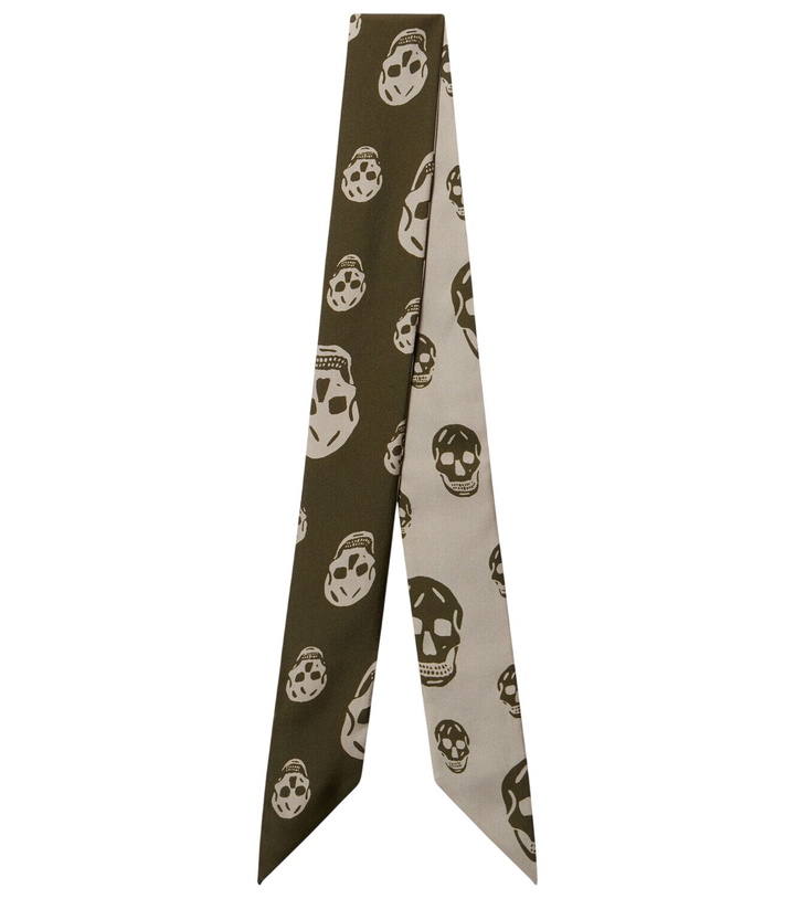 Photo: McQueen Skull silk twill scarf