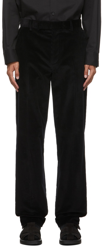 Photo: The Row Black Corduroy Elijah Trousers