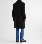 Séfr - Ian Brushed Virgin Wool and Cashmere-Blend Coat - Black