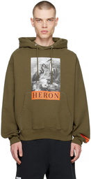 Heron Preston Khaki Heron Hoodie