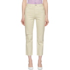 Amo White Loverboy High-Rise Straight Jeans