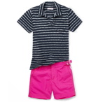 Orlebar Brown - Boys Ages 4 - 12 Digby Striped Cotton-Terry Polo Shirt - Men - Navy