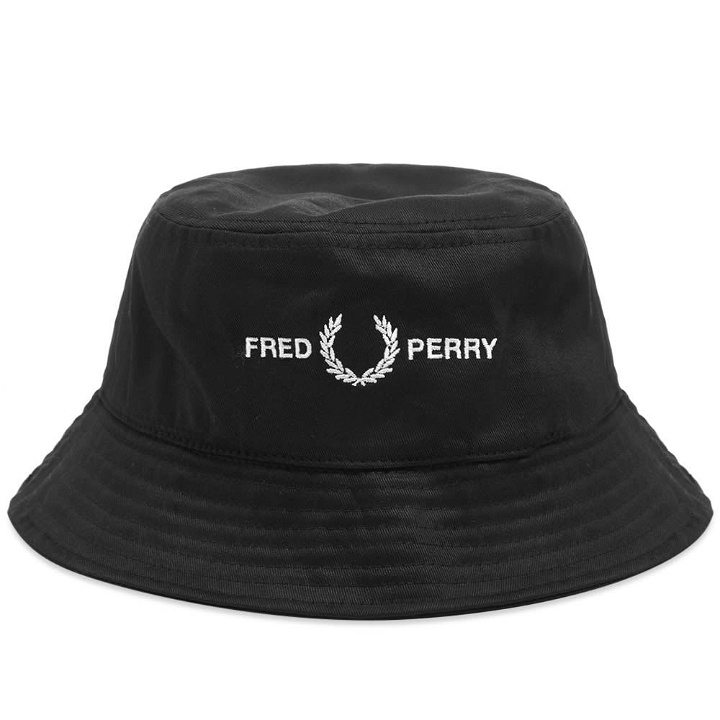 Photo: Fred Perry Authentic Embroidered Logo Bucket Hat