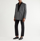 UMIT BENAN B - Double-Breasted Camel Suit Jacket - Gray