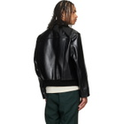 Marni Black Buffed Leather Jacket