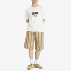 ACMH by Magic Castles Men's Idle Long Stripe Shorts in Beige Stripe