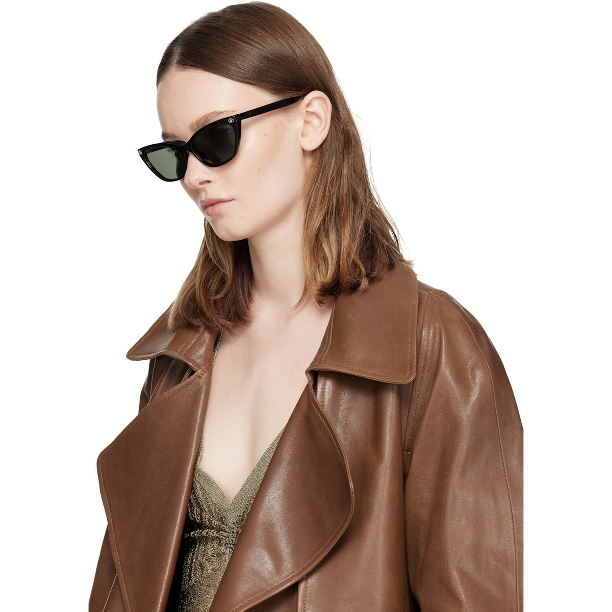 Gucci Black Light GG Cat Eye Sunglasses