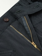 Visvim - Carrol Tapered Cotton-Twill Trousers - Blue