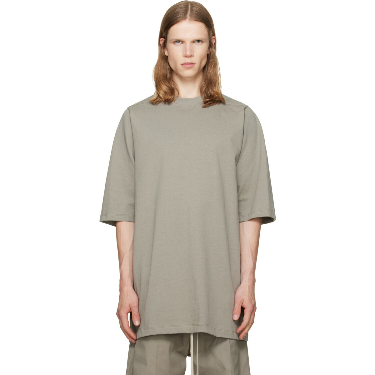 Rick Owens Taupe Jumbo S/S T-shirt