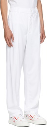 Valentino White 'VLTN' Tag Trousers