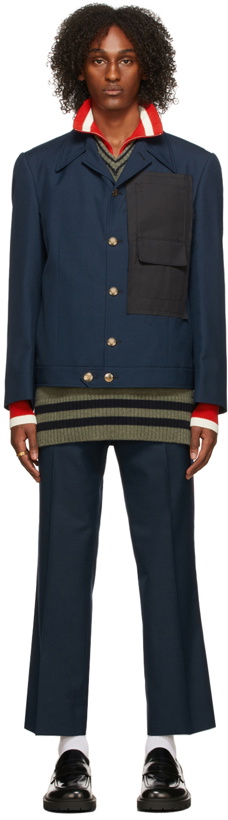 Photo: Maison Margiela Navy Uniform Suit