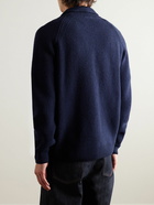 John Smedley - Thatch Recycled Cashmere and Merino Wool-Blend Zip-Up Cardigan - Blue