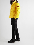 Moncler Genius - 2 Moncler 1952 Dervo Logo-Appliquéd Quilted Glossed-Shell Down Jacket - Yellow