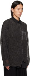 YOHJI YAMAMOTO Gray Uneven Sweater