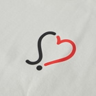 SOPHNET. Men's SOPHNET S Heart Logo T-Shirt in Light Grey