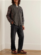 Needles - 7 Cuts Distressed Checked Cotton-Flannel Shirt - Brown