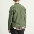 Universal Works Men's Slub Sateen Zip Liner Jacket in Olive