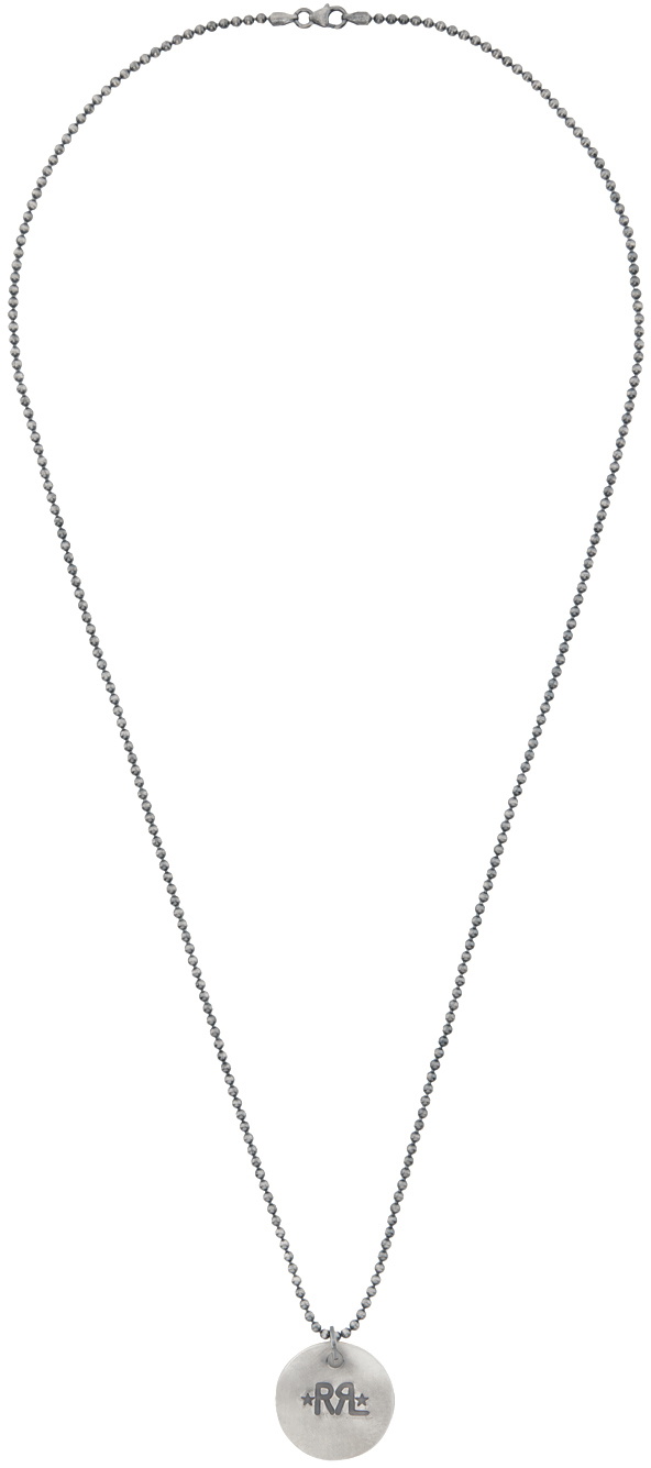 RRL Silver Logo Necklace RRL