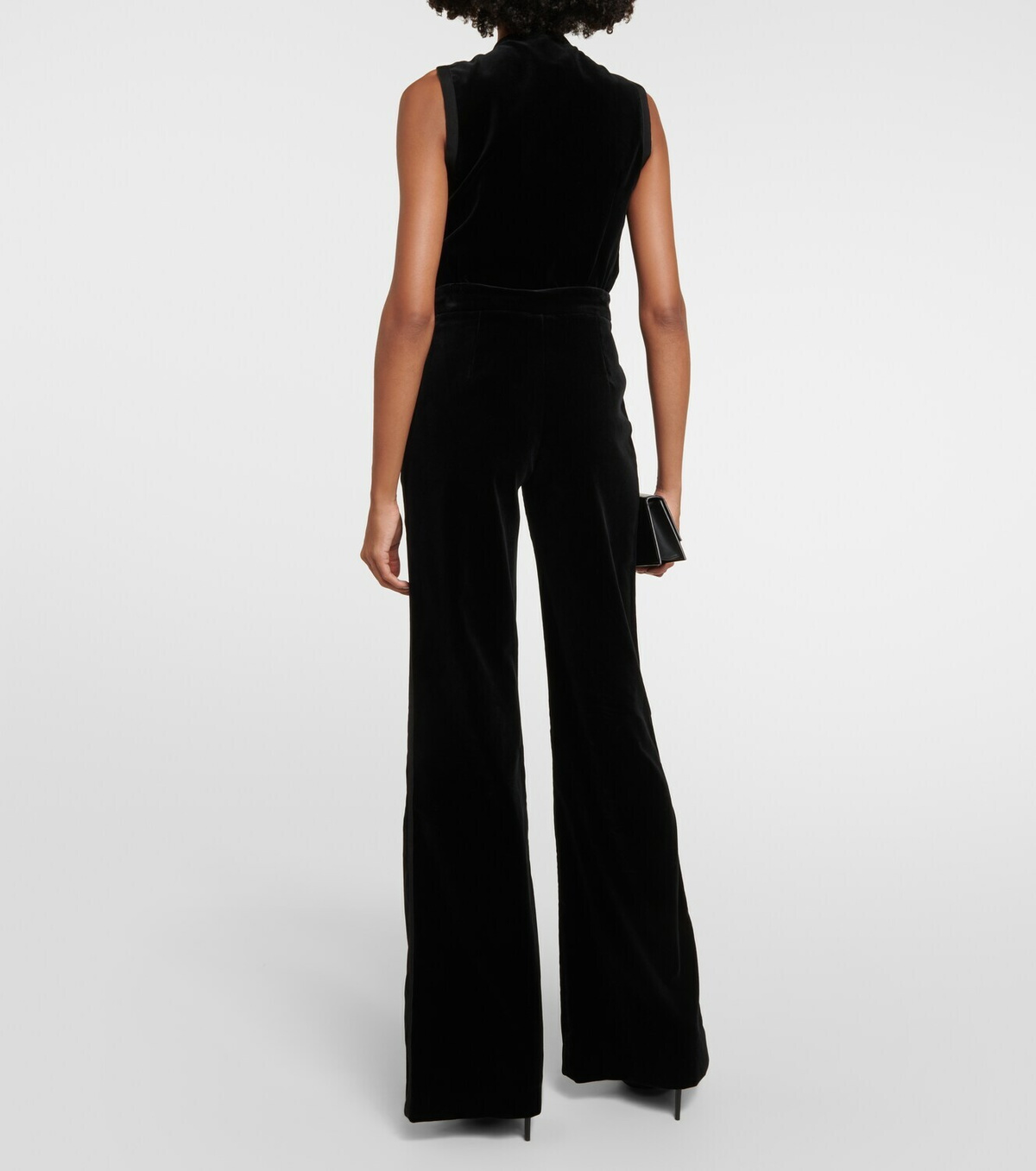 Costarellos Barine cotton velvet straight pants