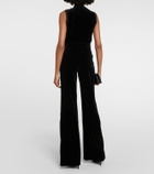 Costarellos Barine cotton velvet straight pants