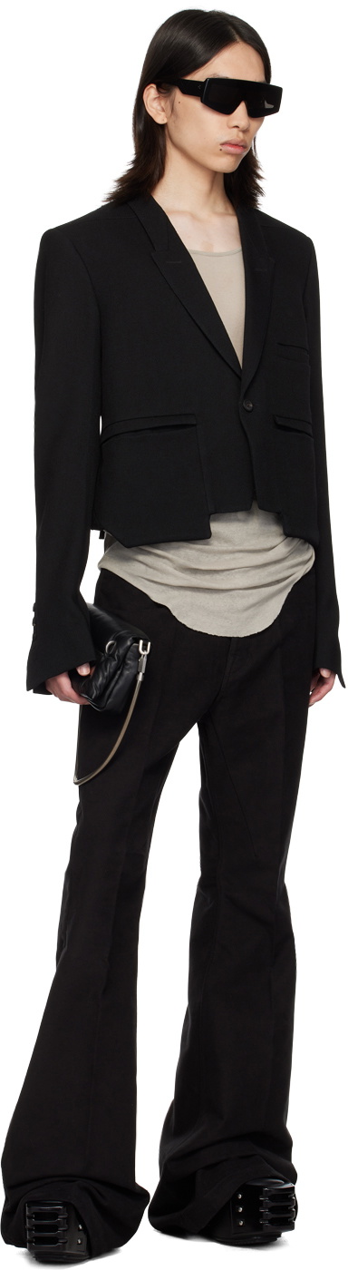 Rick Owens Black Porterville Bolan Bootcut Jeans Rick Owens